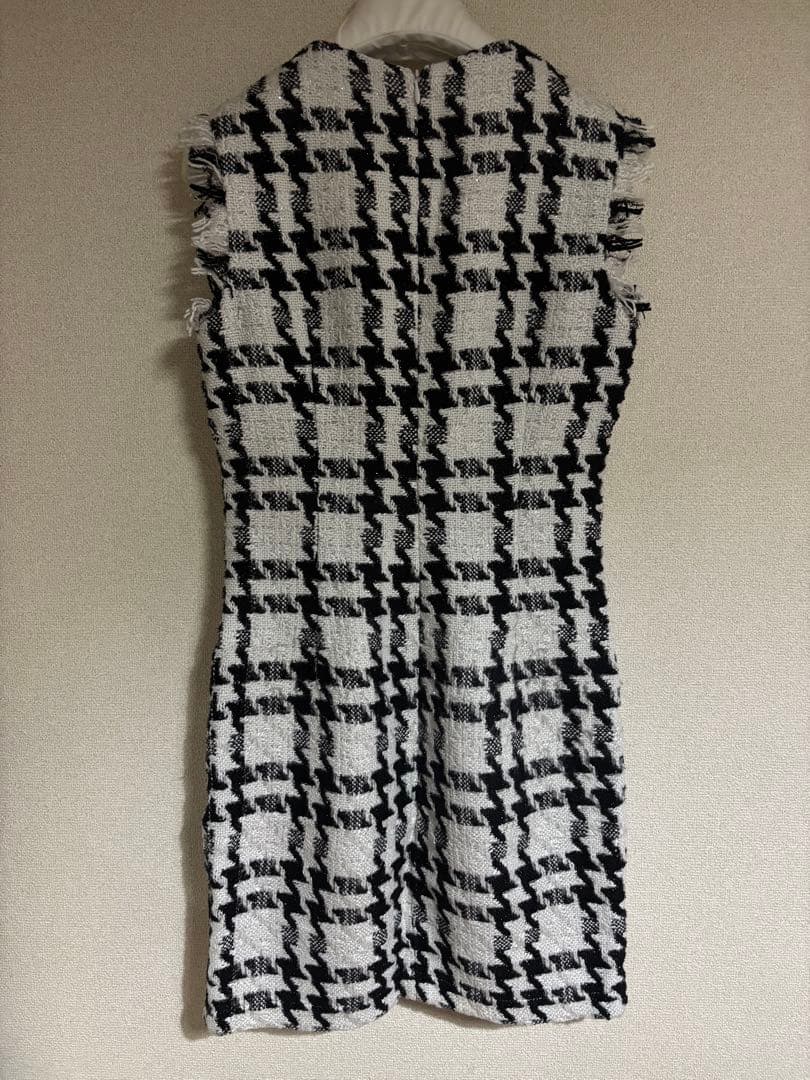 ROBE de FLEURS Glossy ノースリーブミニワンピース