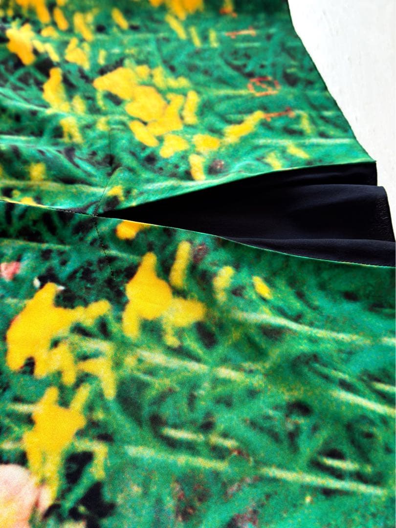 最終　agni's b. アニエスベー　転写　花柄タイトスカート 38 Mサイズ