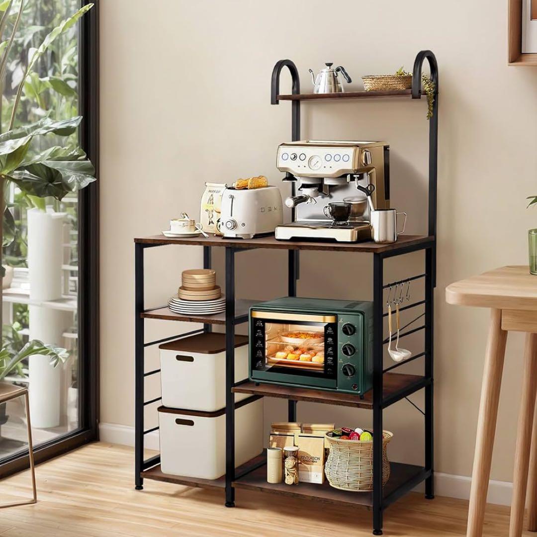 【大特価】レンジラック キッチンラック レンジ台 食器棚 頑丈 高耐荷設計 収納