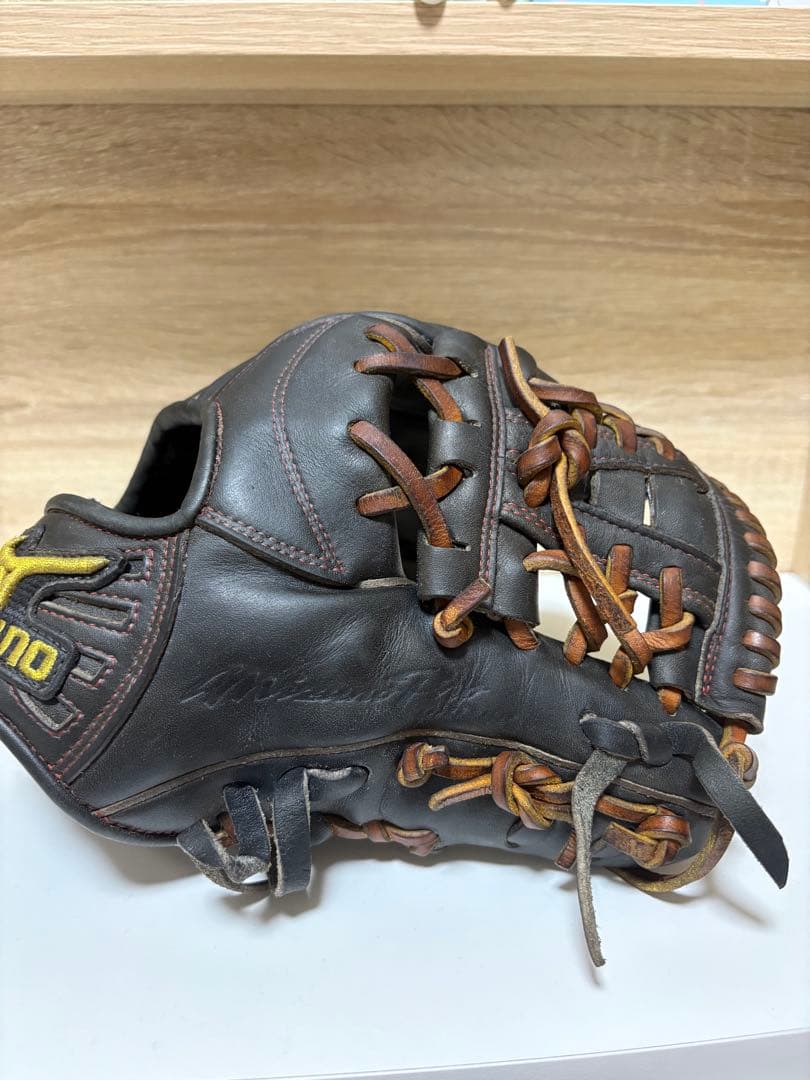 シュガーさん専用ミズノプロ 硬式グローブ ブラック