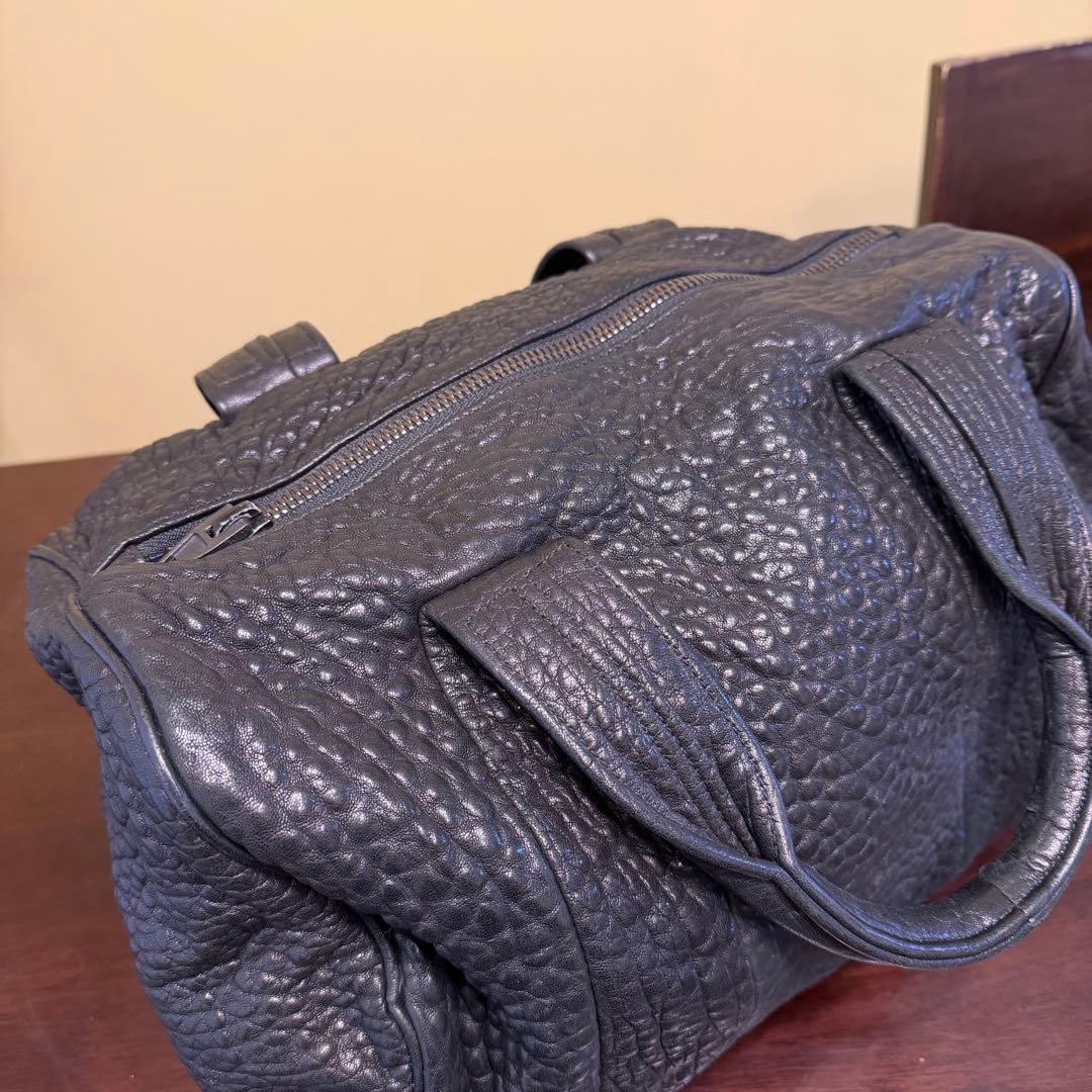 アレキサンダーワン ハンドバッグ ミニボストン ブラック スタッズ