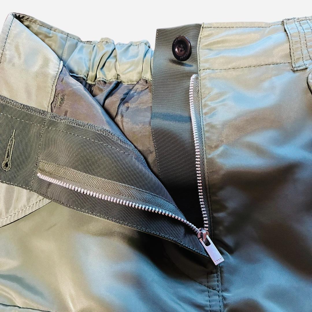 サカイ sacai ナイロンツイル バックプリーツ スカート サイズ2 美品 F