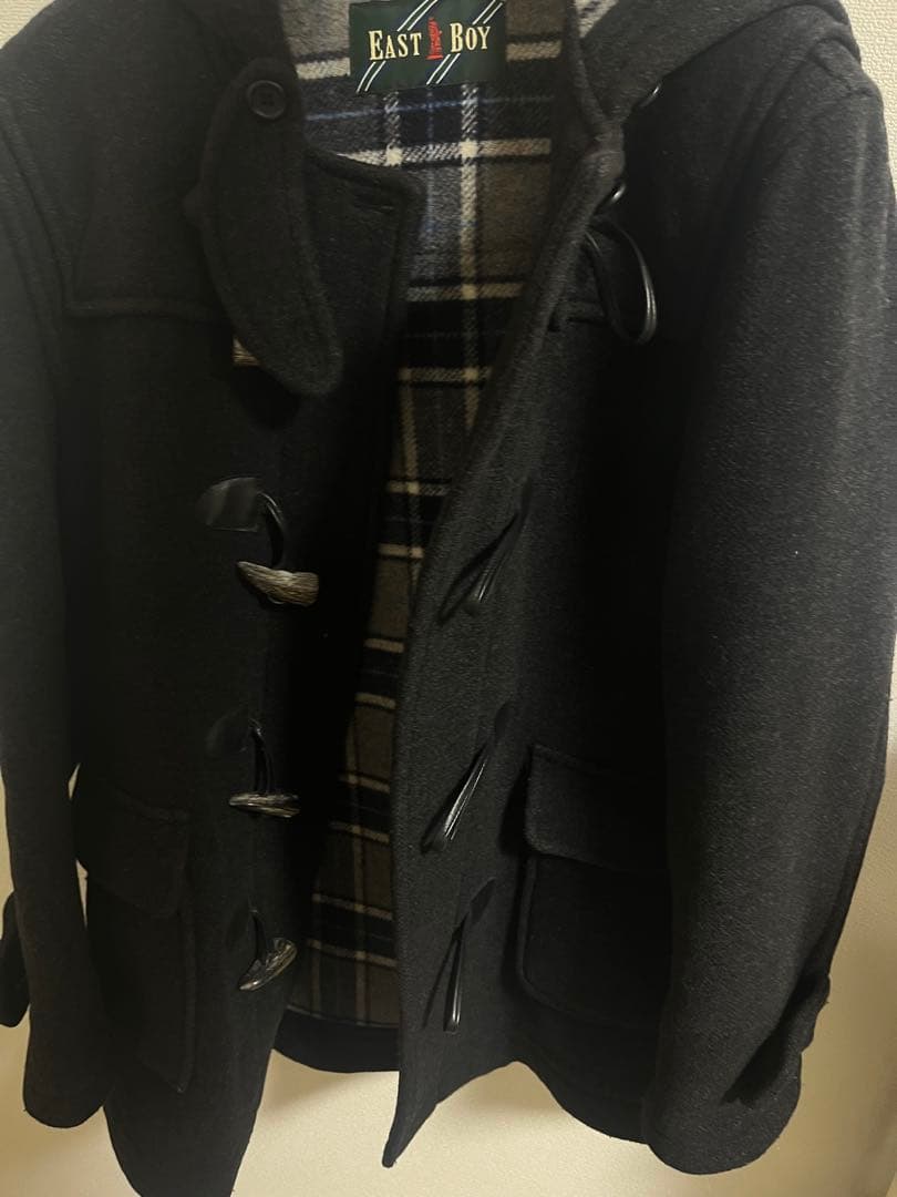 EAST BOY ブラック ダッフルコート9