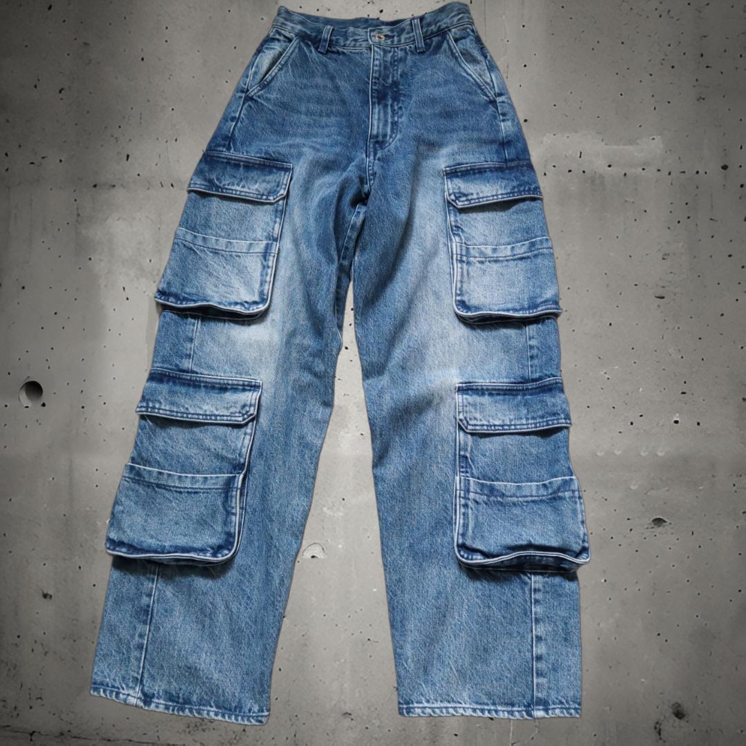 ダブルスタンダードクロージング デニムワイドカーゴパンツ サイズ36