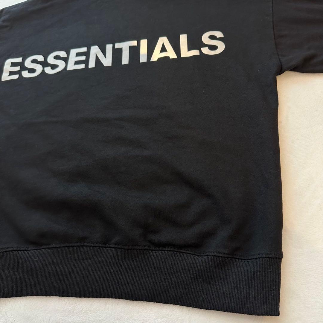 FOG ESSENTIALS パーカー男女兼用 M 高級感 フート付き反射ロゴ