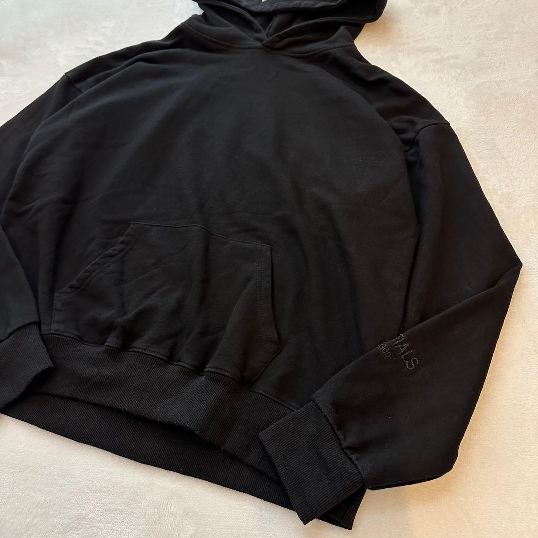 FOG ESSENTIALS パーカー男女兼用 M 高級感 フート付き反射ロゴ