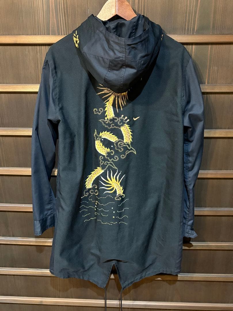 ink 再構築 リメイク チャイナ柄ドラゴン モッズコート