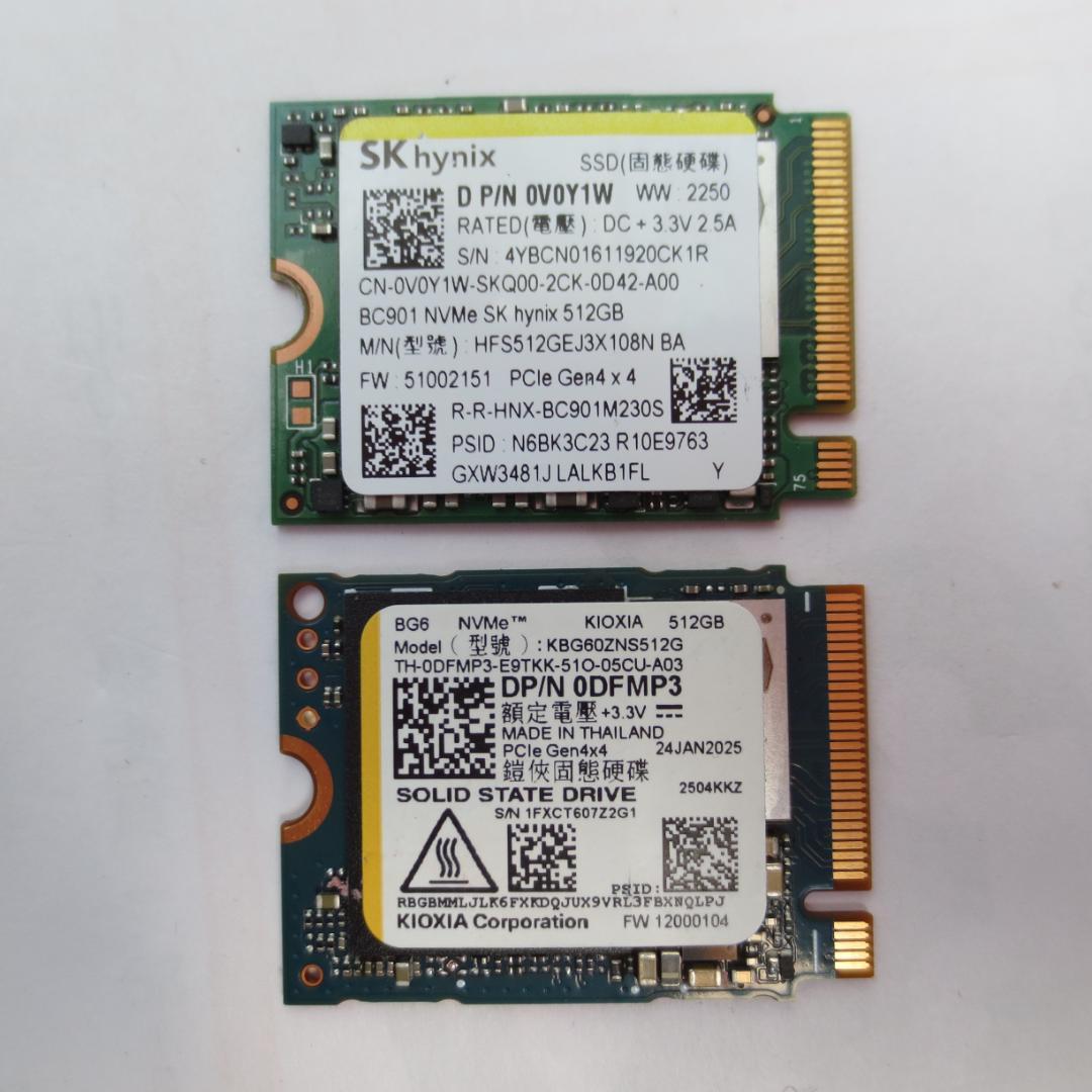 M.2 2230 NVMe SSD 512GB 2枚セット