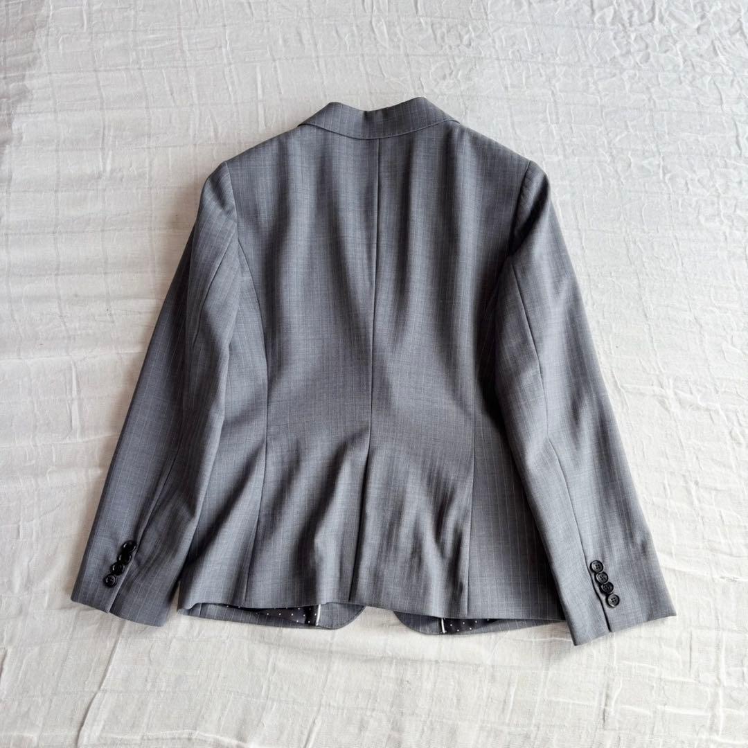 【新品未使用タグ付】 クミキョク パンツスーツ シングルジャケット ストライプ