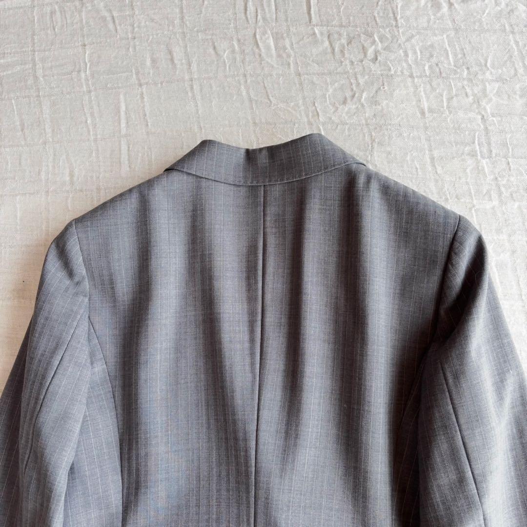 【新品未使用タグ付】 クミキョク パンツスーツ シングルジャケット ストライプ