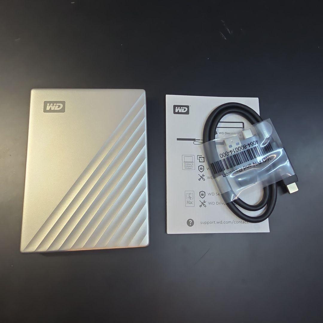 美品ウエスタンデジタルWD Mac用ポータブルHDD5TB USB/Type-C