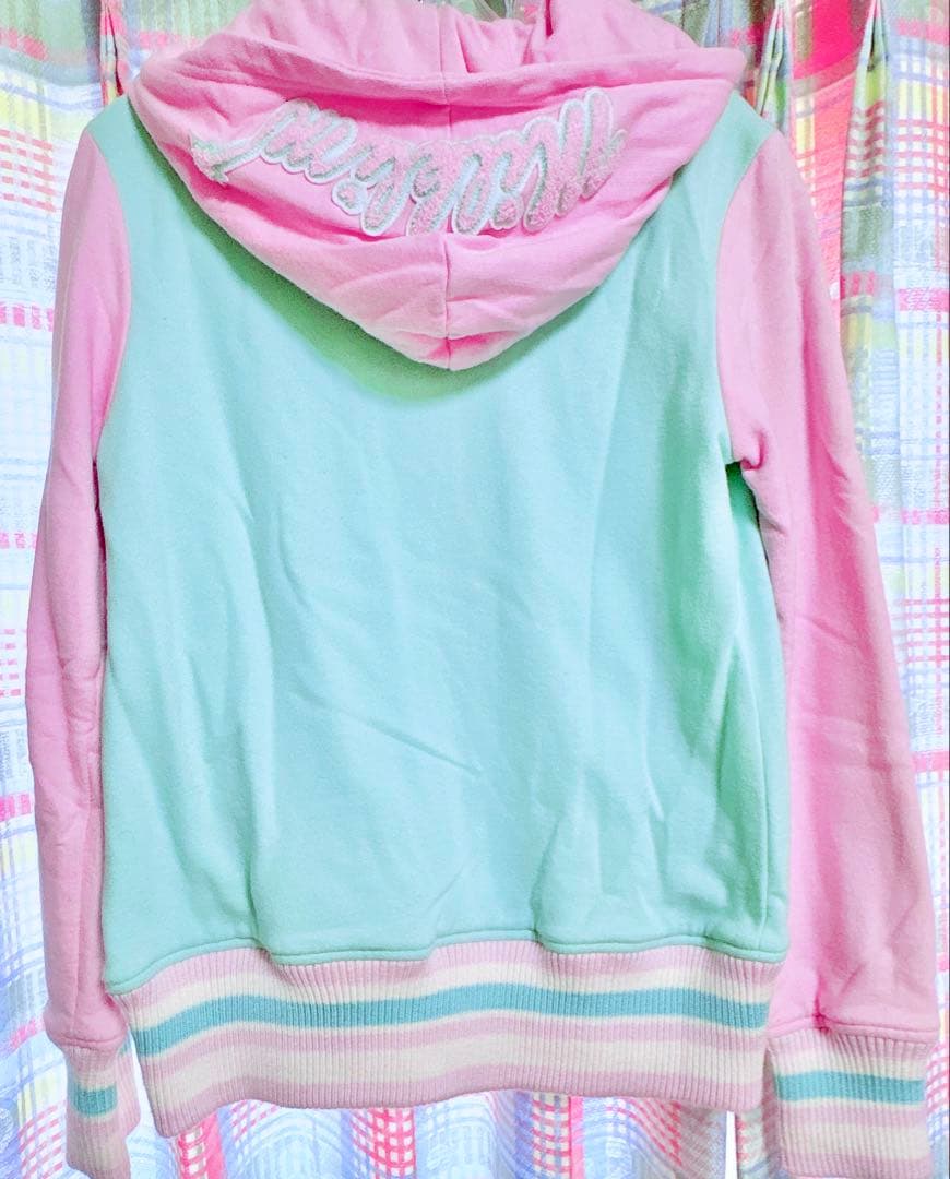 milklim スタジャン アウター 古着 パステル ゆめかわ ファンシー