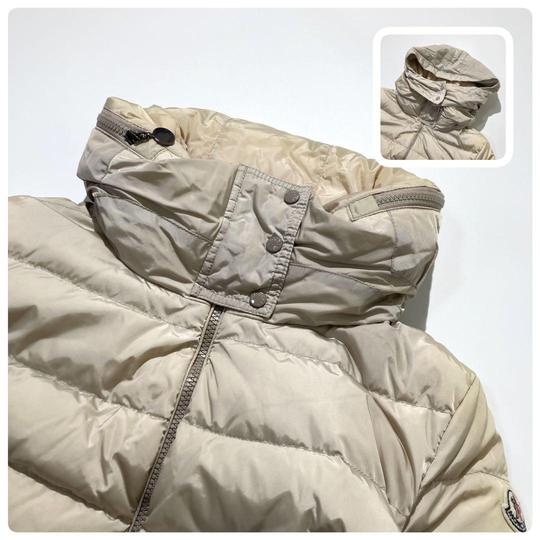 MONCLER ダウンコート ベージュ FLAMME マグリア フード収納