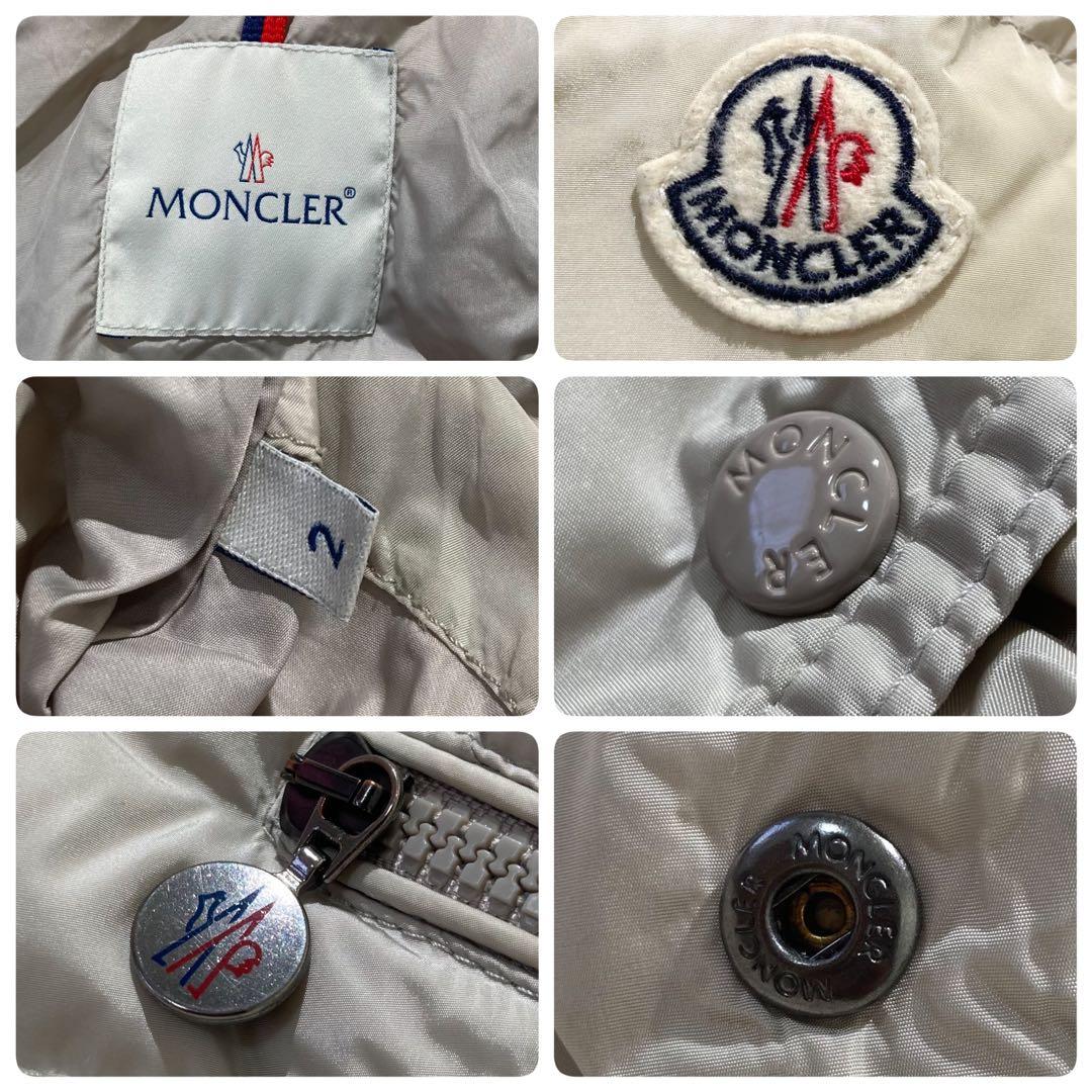 MONCLER ダウンコート ベージュ FLAMME マグリア フード収納