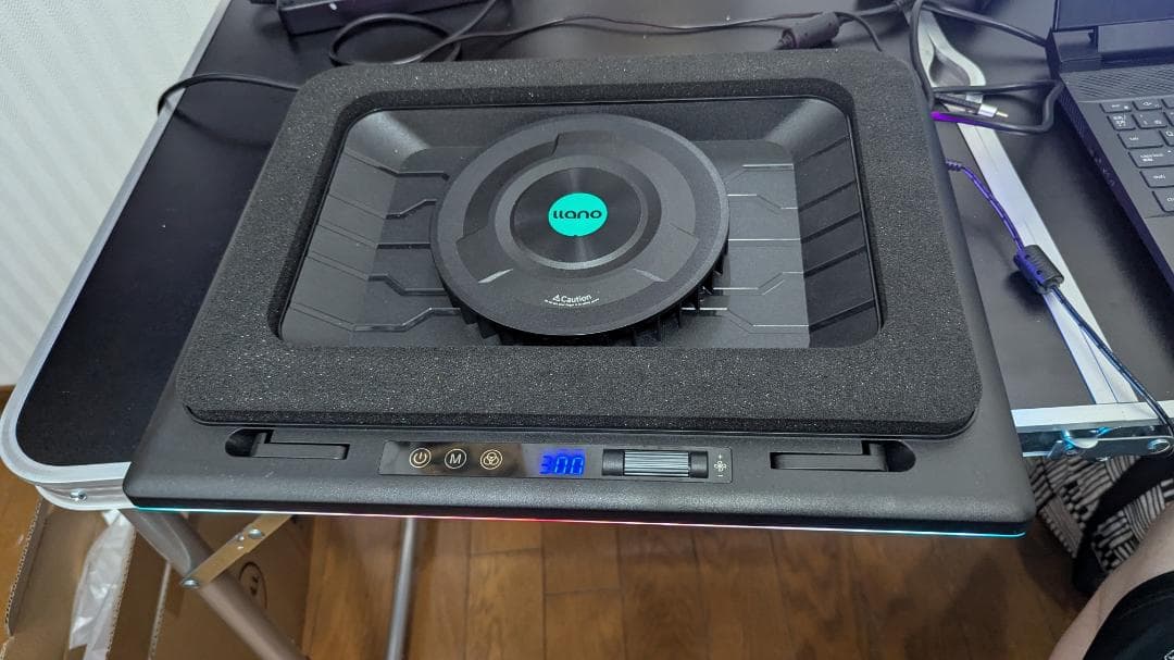 llano ノートPC 冷却ファン 冷却台 ブラック
