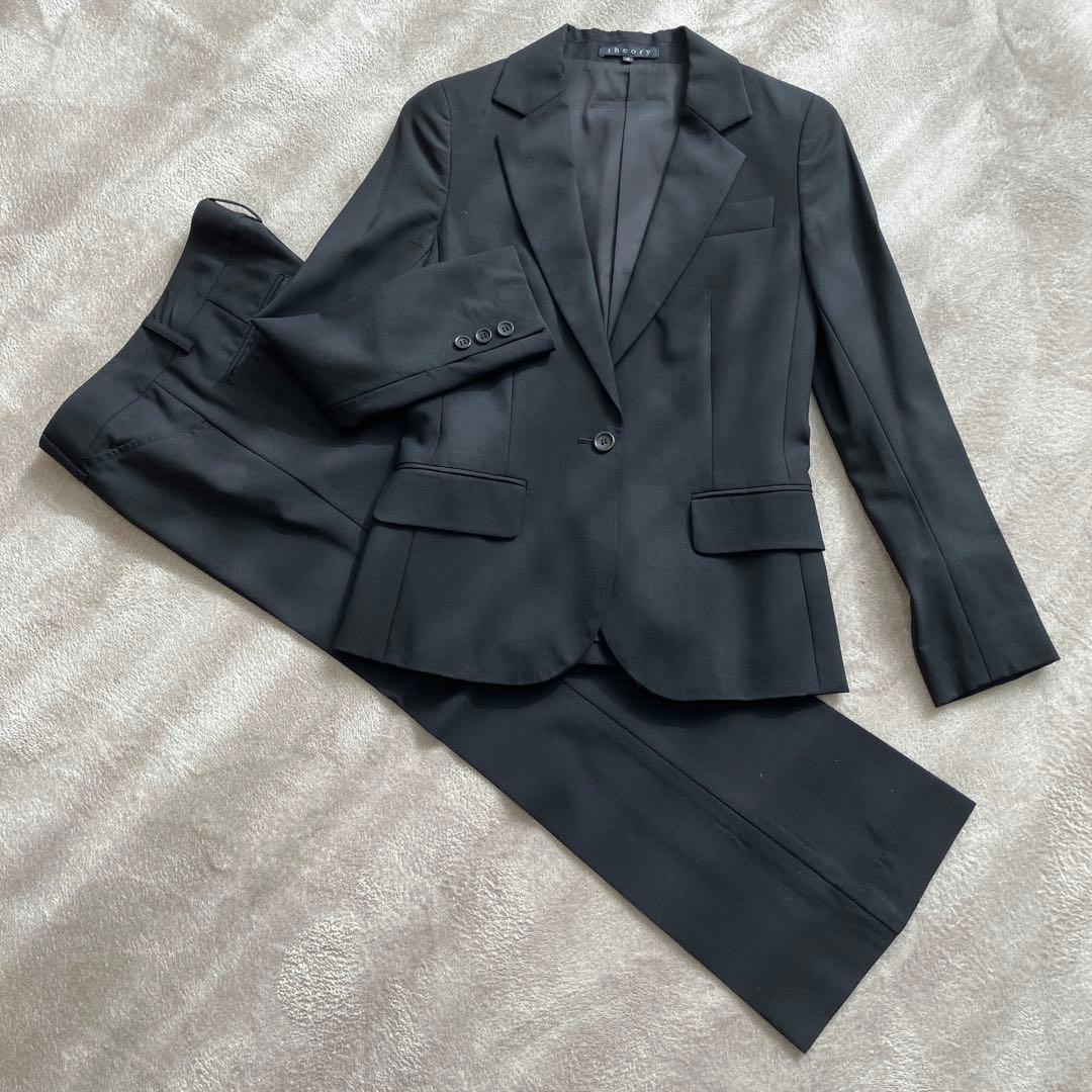 ブラックパンツスーツ上下