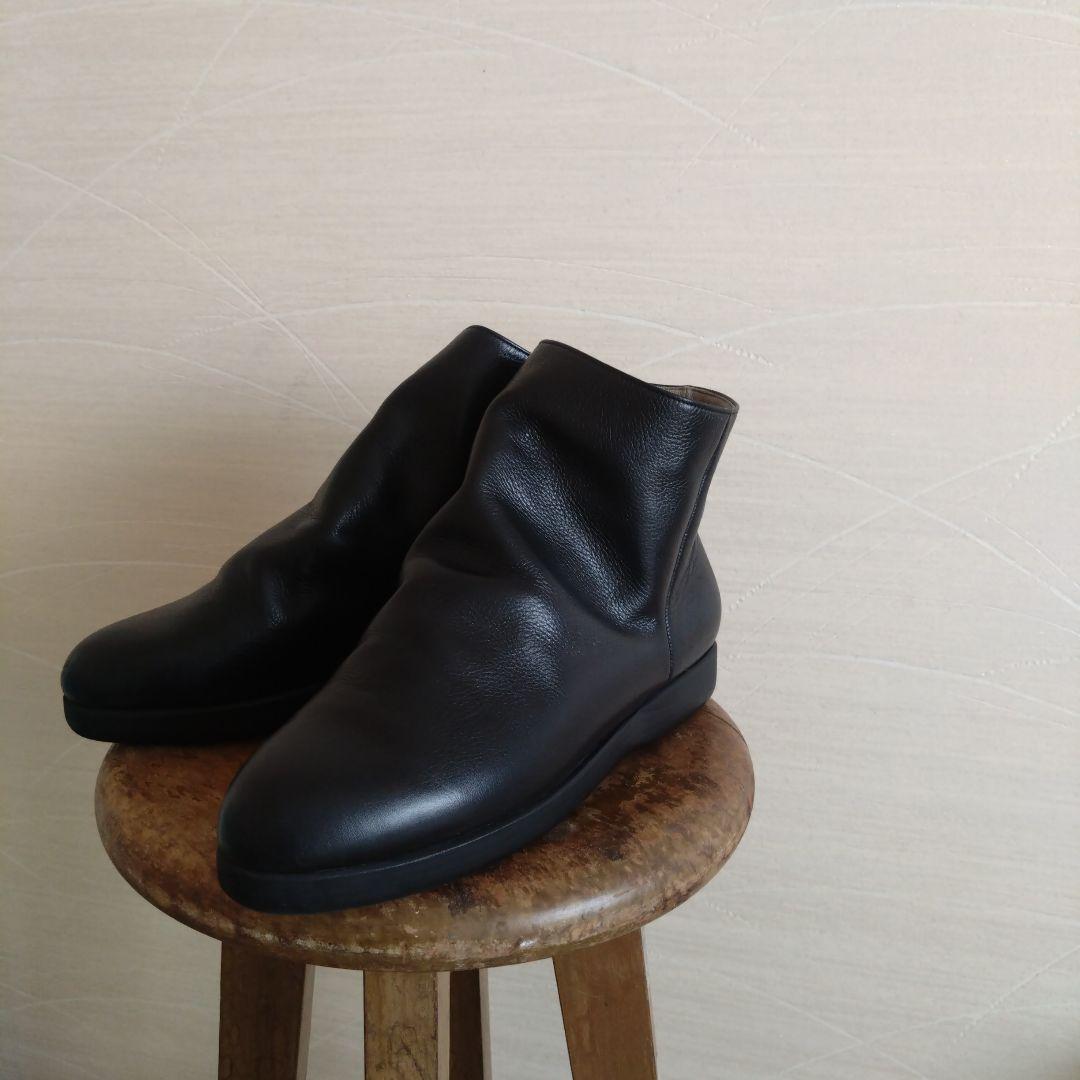 JURGEN LEHL ヨーガンレール　レザー　ショートブーツ　黒　23.5