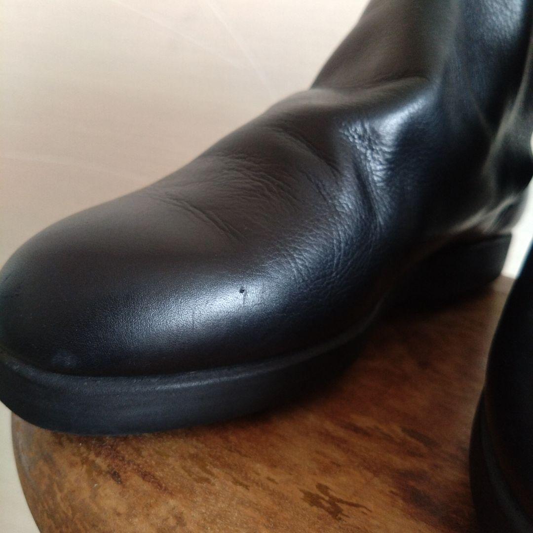 JURGEN LEHL ヨーガンレール　レザー　ショートブーツ　黒　23.5