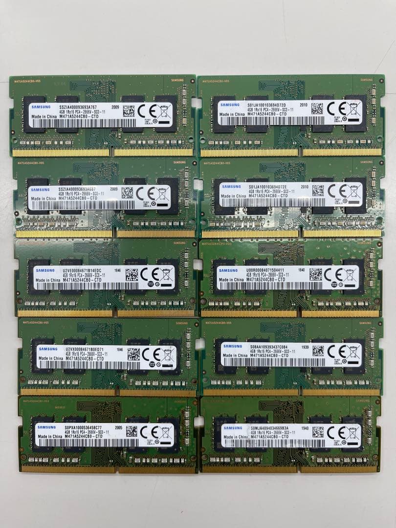 パソコンメモリ　PC4-2666V 4GB 10枚セット