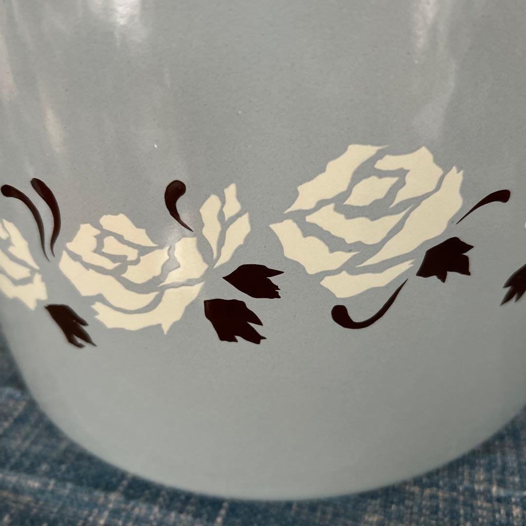 ホーローリビングダスト缶　大