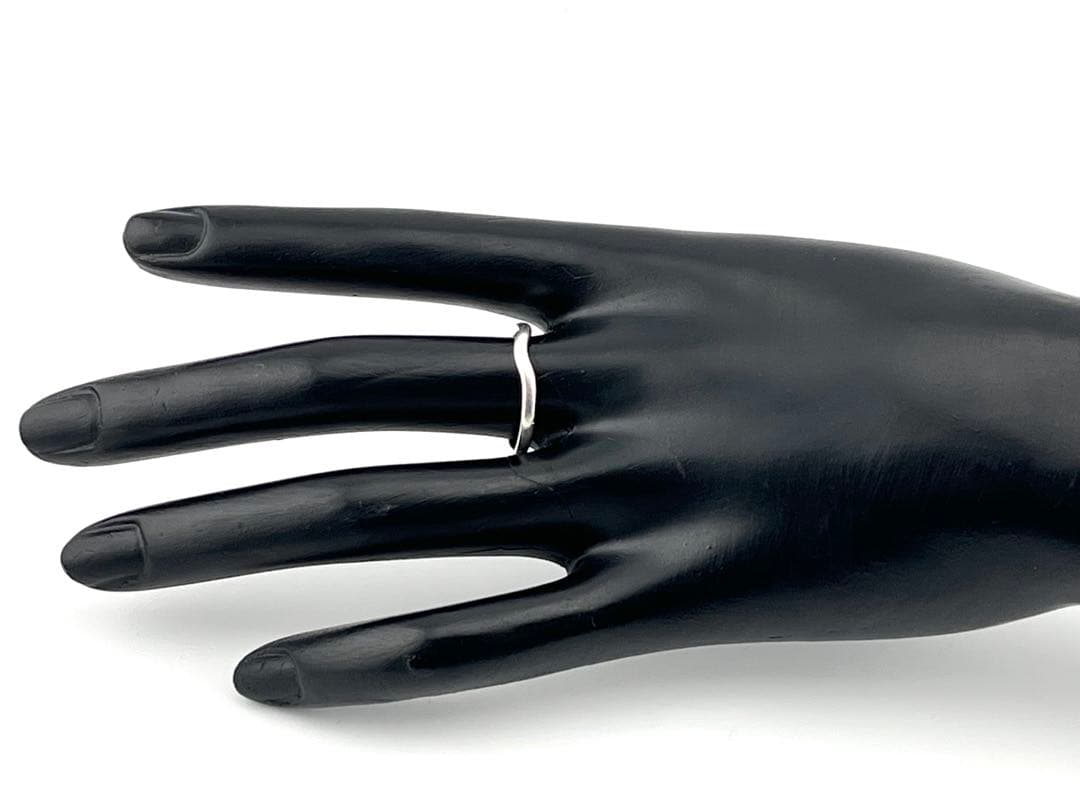 f093 ティファニー　カーブド　バンド　リング　シルバー　925 約15号