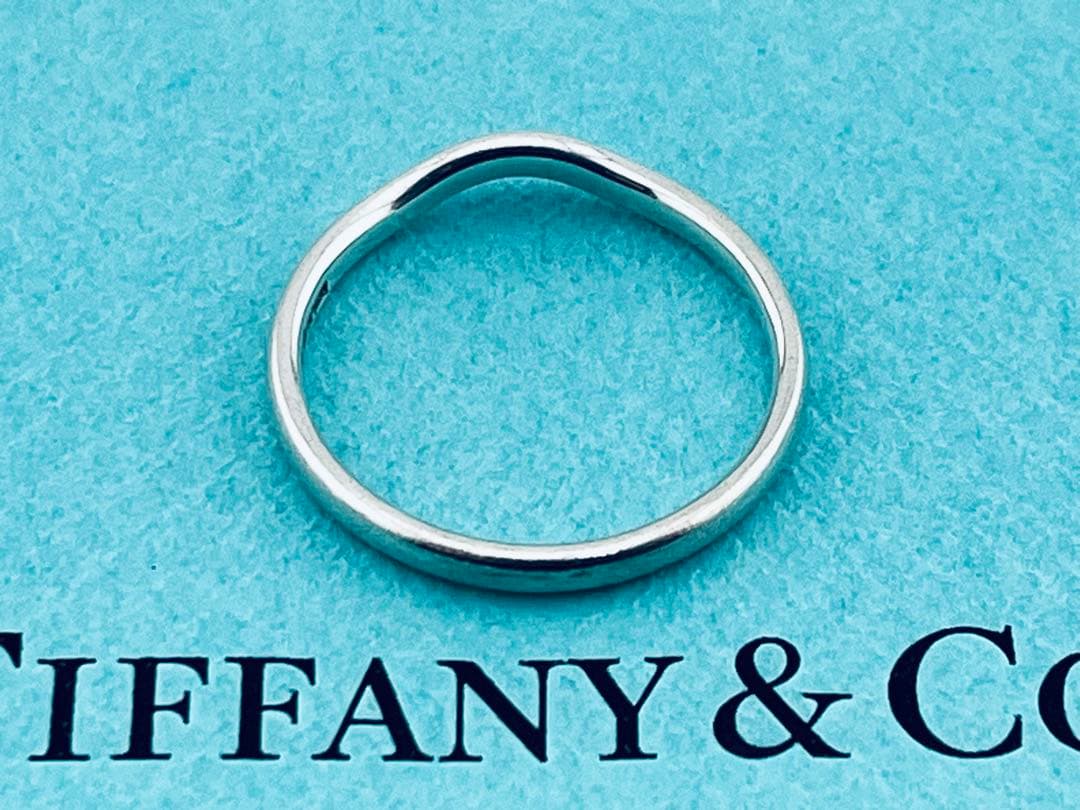 f093 ティファニー　カーブド　バンド　リング　シルバー　925 約15号