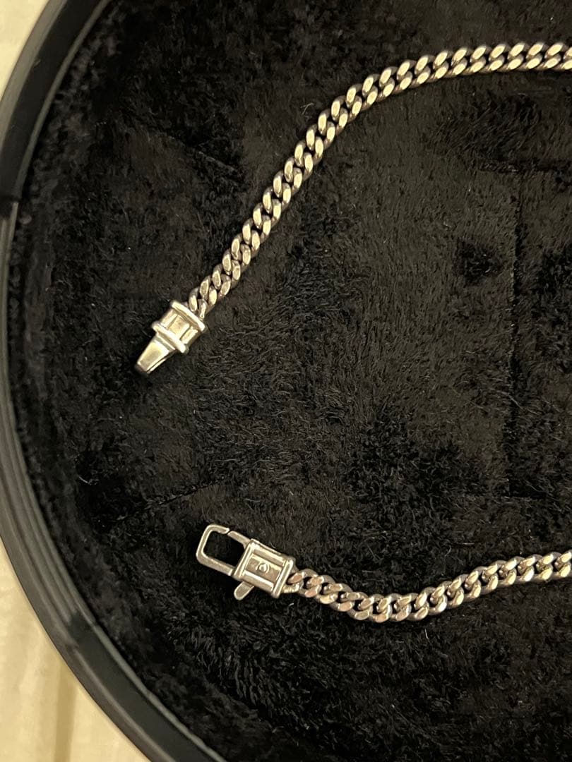 【美品】トムウッド/ブレスレット/カーブチェーン/7.7インチ