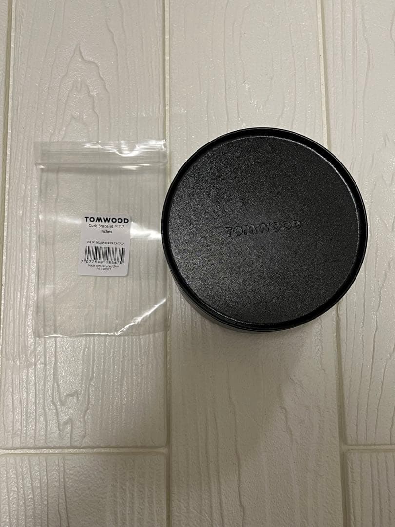 【美品】トムウッド/ブレスレット/カーブチェーン/7.7インチ