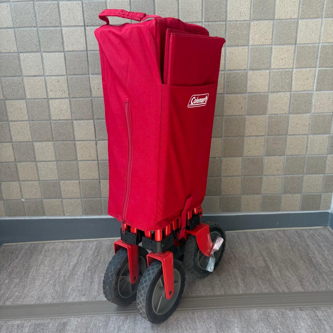 Coleman コールマン キャリーカート アウトドアワゴン　レッド　赤色