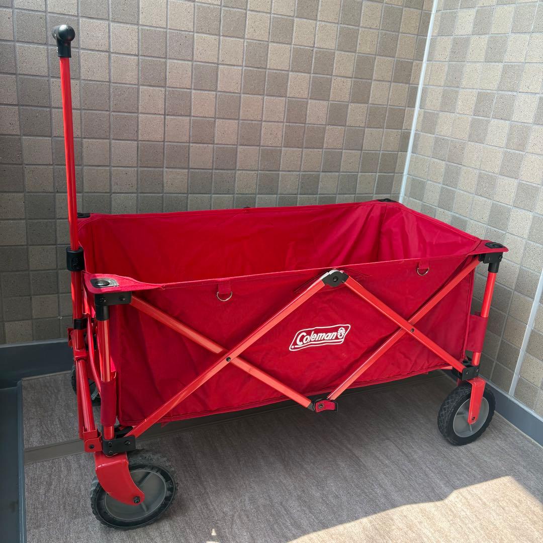 Coleman コールマン キャリーカート アウトドアワゴン　レッド　赤色