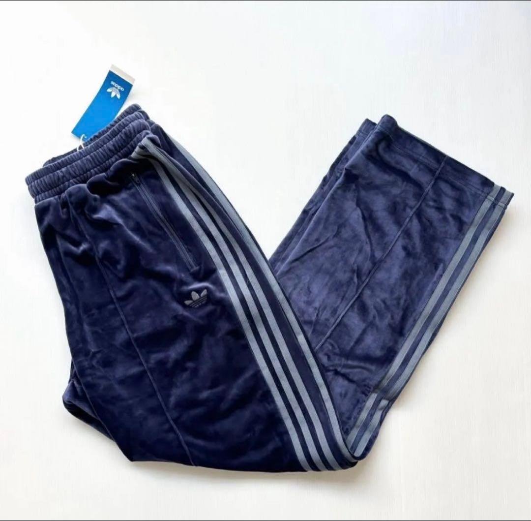 新品 adidas originals アディダス L トラックパンツ ベロア