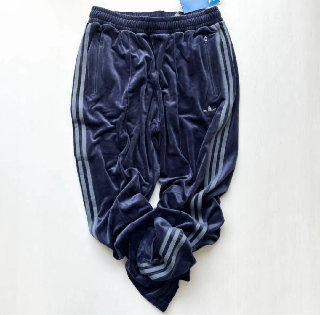 新品 adidas originals アディダス L トラックパンツ ベロア