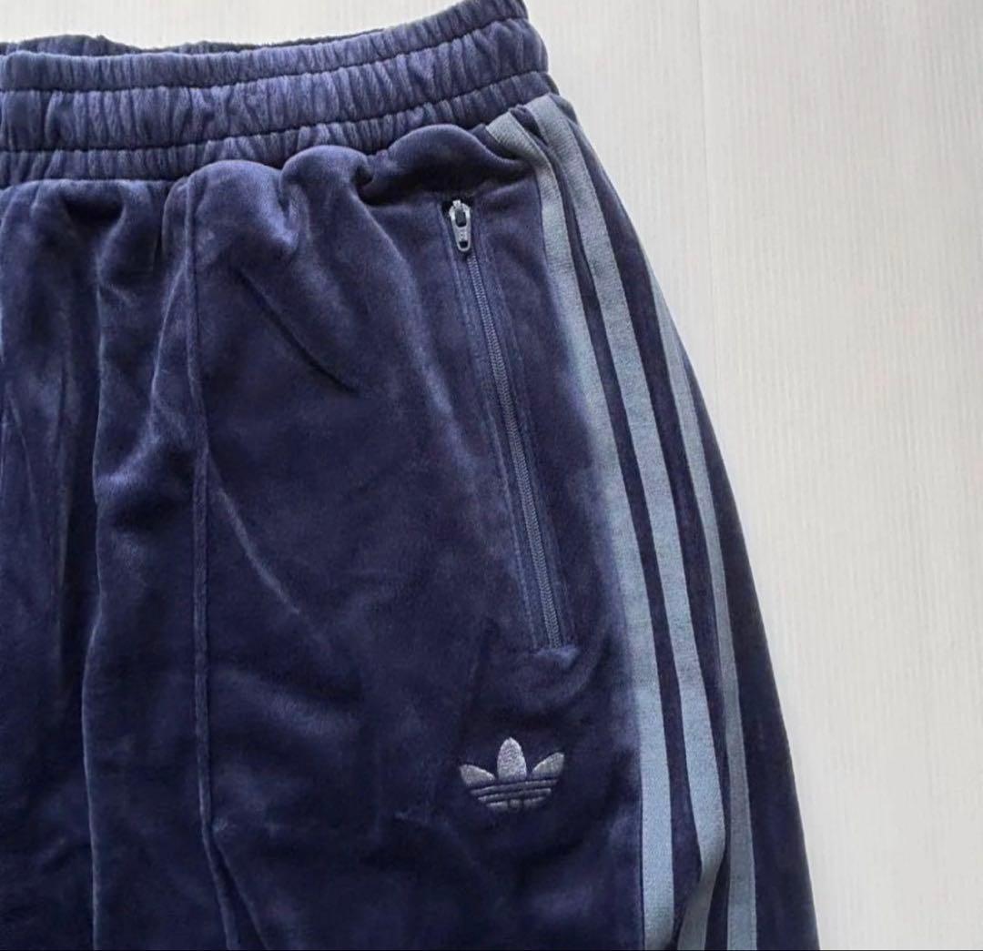 新品 adidas originals アディダス L トラックパンツ ベロア