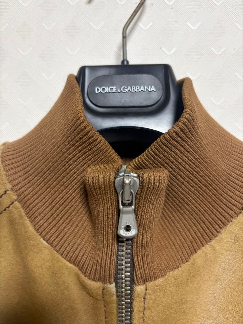 シ*ー様 ドルチェ&ガッバーナ ドルガバ レザーブルゾン サイズ48相当 50サ