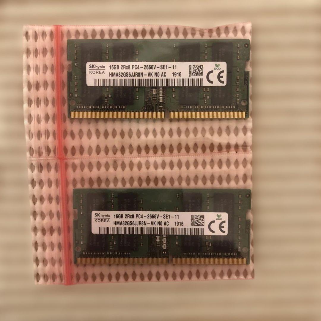 値下SK Hynix SODIMM メモリ DDR4 32GB (16GBx2)