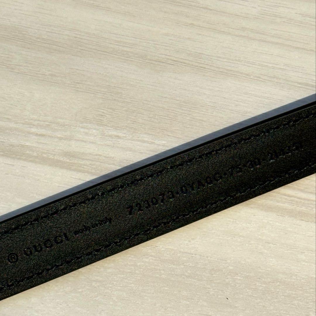 【新品未使用】GUCCI グッチ ブロンディスリムベルト　ライトゴールド