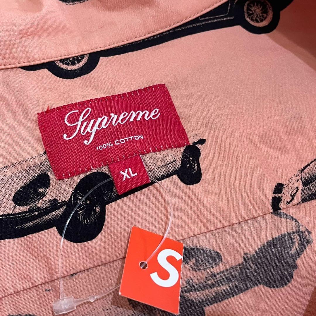 新品 Supreme Cars Shirt XL コーラル シュプリーム シャツ