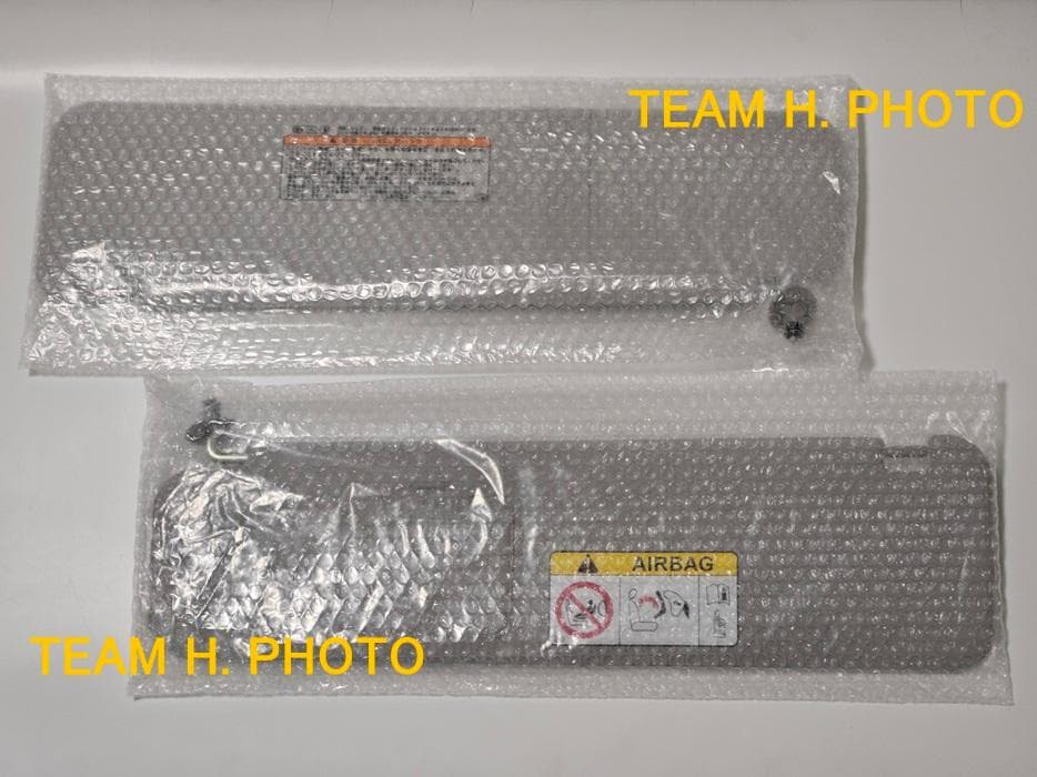 200系ハイエース　スーパーGL　純正サンバイザー　左右セット　ワイド用　グレー