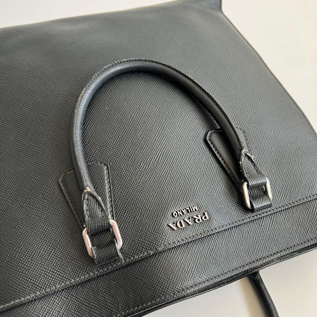 バッグ PRADA SAFFIANO LEATHER TOTE HAND BAG