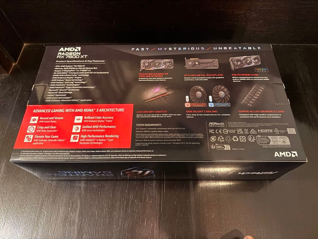 グラフィックボード・グラボ・ビデオカード Aslock RX 7800 XT Phantom Gaming 16GB OC