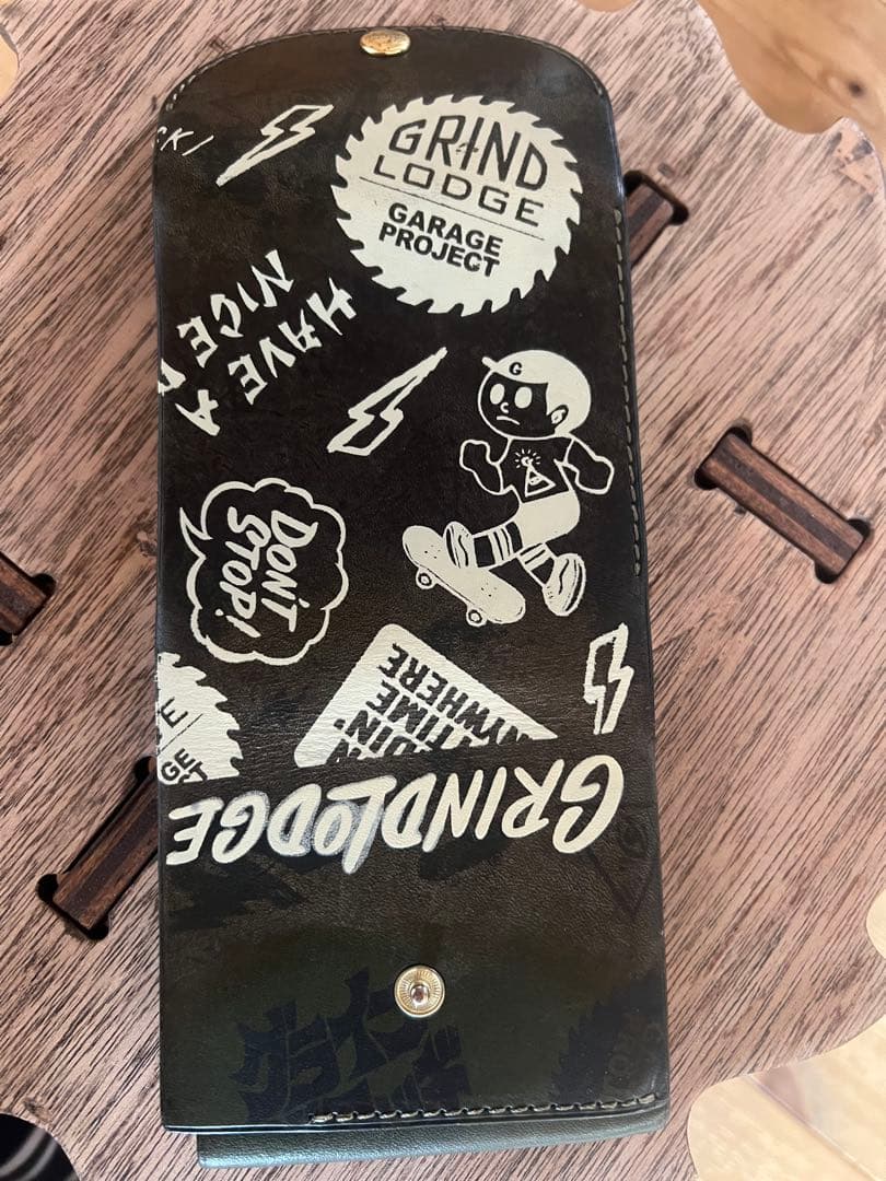 GRINDLODGE×Boab leather works 生刷り財布