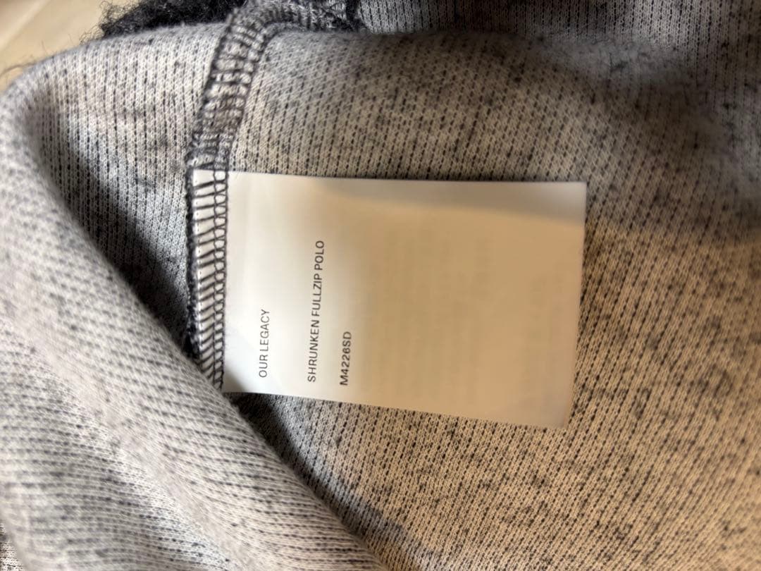 トップス Our legacy SHRUNKEN FULLZIP POLO 50