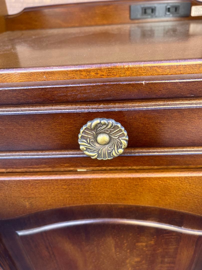 ✿Karimoku✿カリモク コロニアル 花台 収納棚 レトロモダン家具