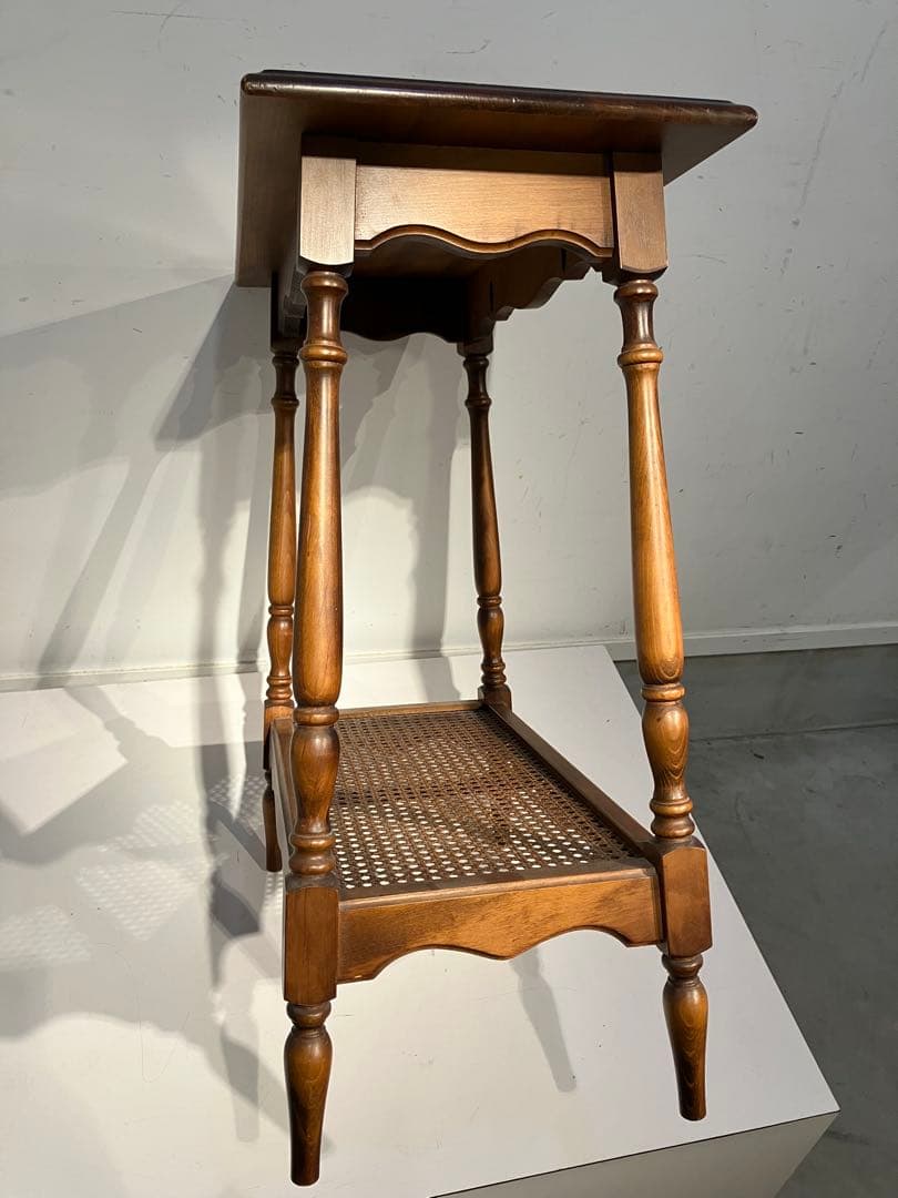 オールド、カリモク、サイドテーブル、レトロ、ジャパニーズモダン、キツツキ、旧ロゴ