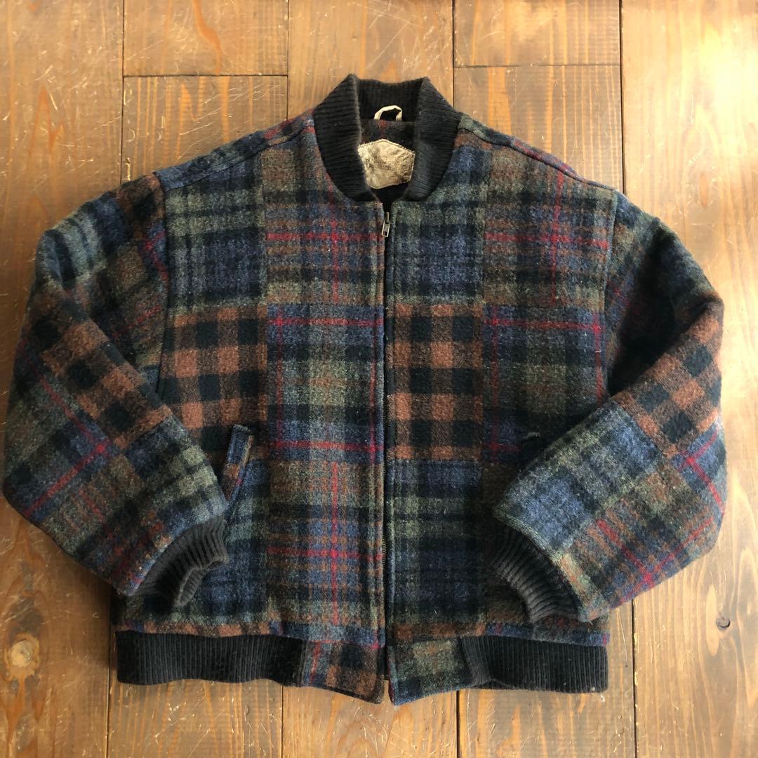 woolrich ウールリッチ 90s ブルゾン マルチ チェック キルティング