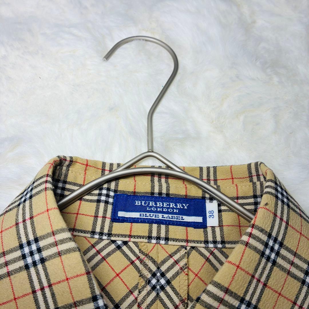 BURBERRY BLUE LABEL ノバチェック シャツワンピース 38 M
