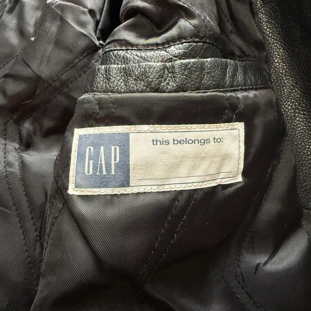 90's OLD GAP ジップアップ レザー カーコート レザージャケット