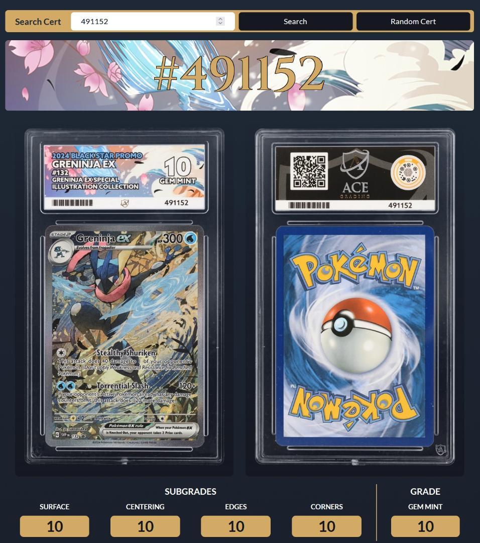 ［ACE perfect 10］ゲッコウガex Greninja 英語版 海外