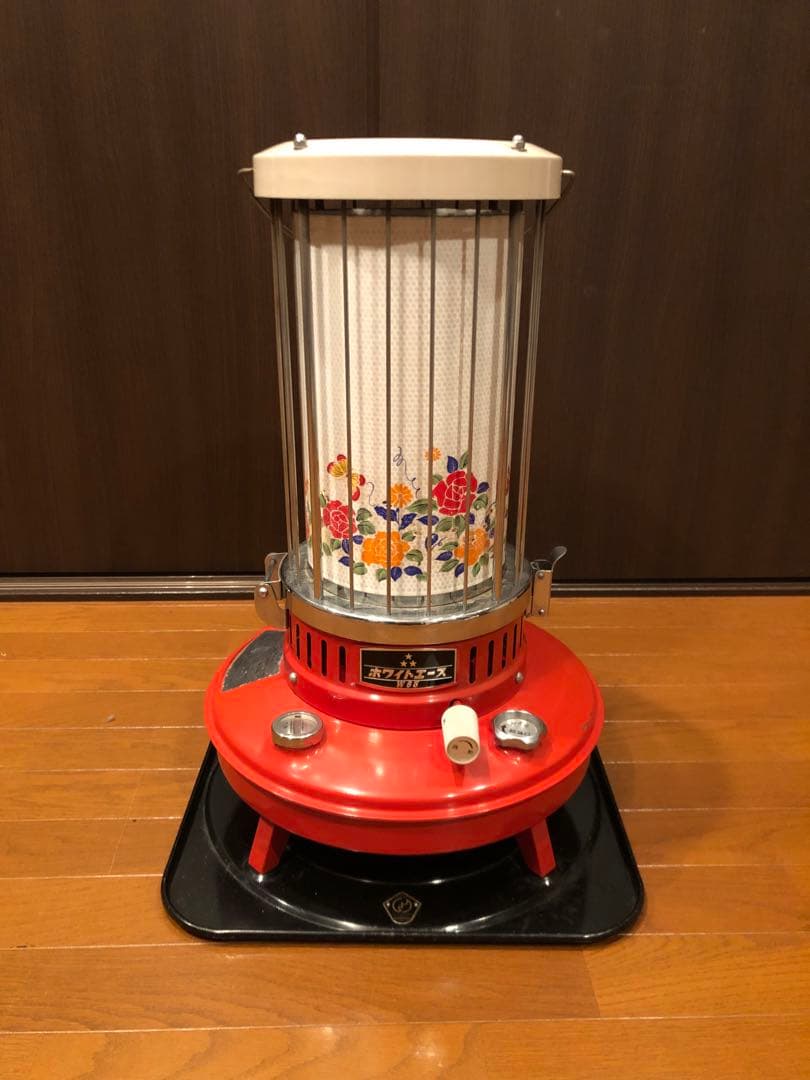 ホワイトエース W-65 1968年製　三星製作所　昭和　レトロ　花柄　対流型