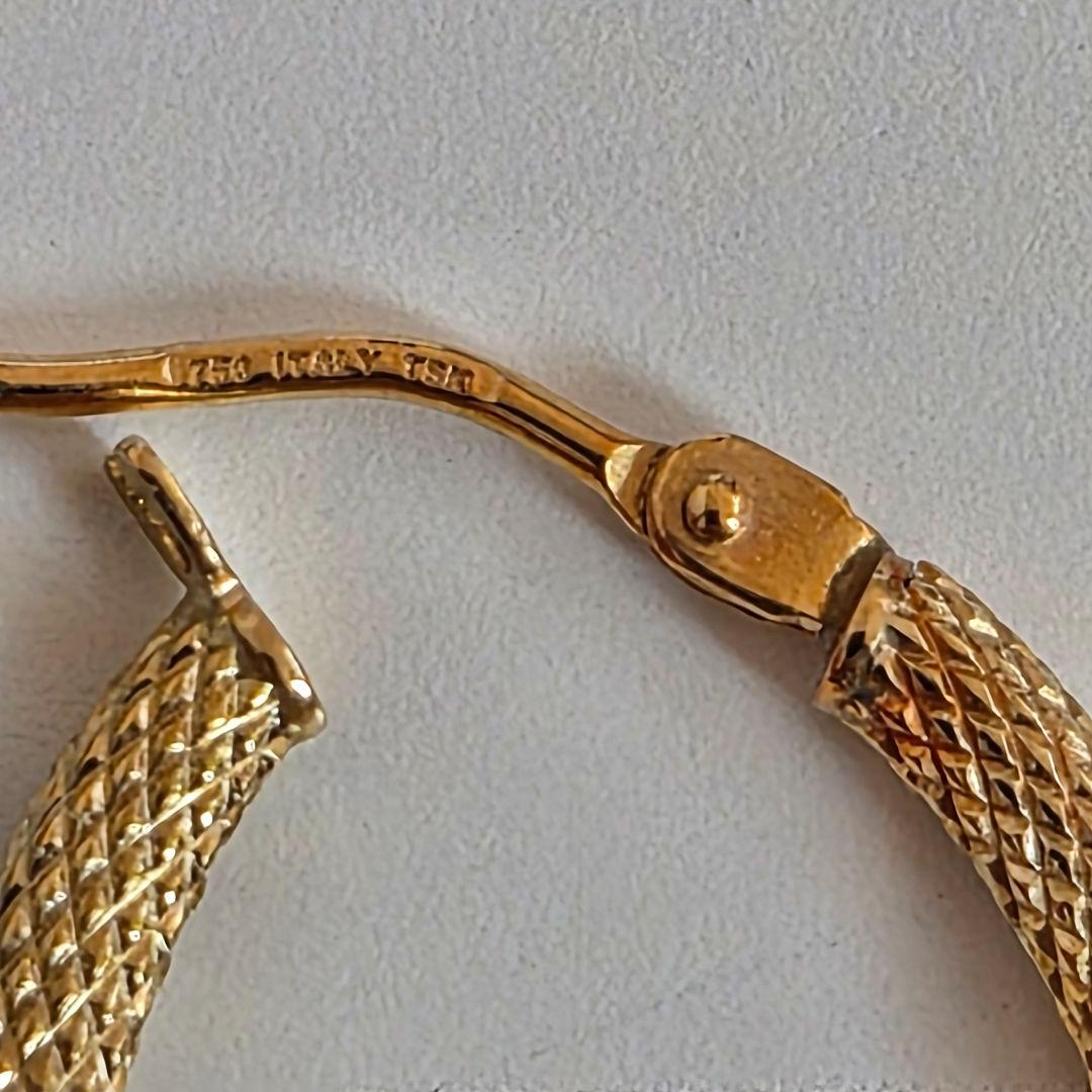 K18 フープ ピアス 750 Italy ウノアエレ ジュエリーツツミ ete